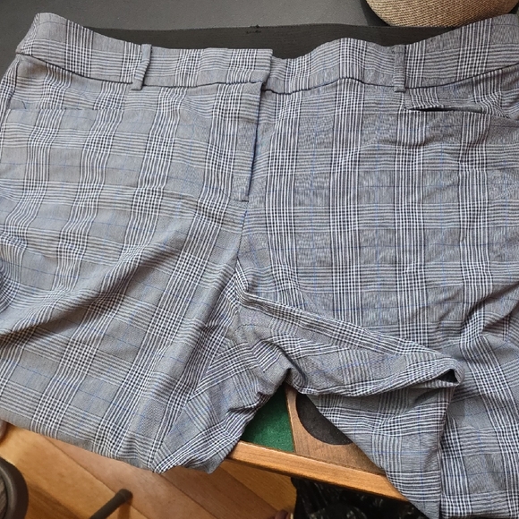 Lane Bryant Pants - Lane Bryant Classic Plaid Women's Dress Pants - Blue Gray